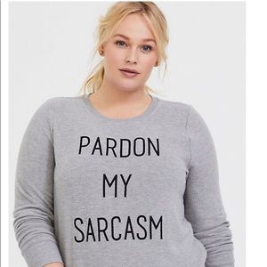 PARDON MY SARCASM GREY HACCI SWEATSHIRT